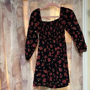 Old Navy Black Floral Kids Dress